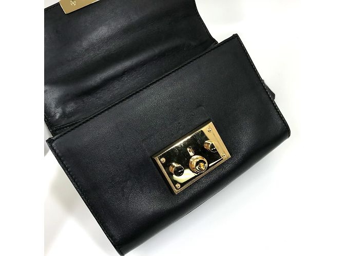 Borsa a Spalla Small Padlock Chain Gucci 409487 Nero - vista 10