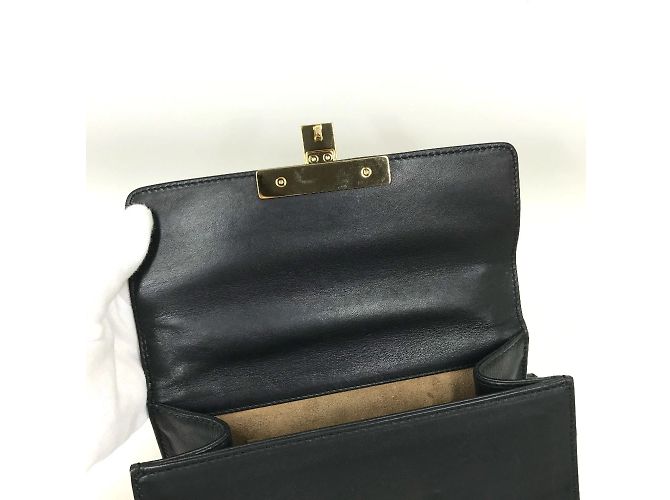 Borsa a Spalla Small Padlock Chain Gucci 409487 Nero - vista 11