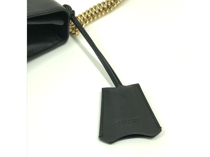 Borsa a Spalla Small Padlock Chain Gucci 409487 Nero - vista 15