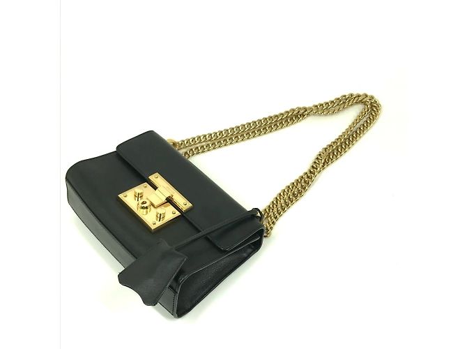Borsa a Spalla Small Padlock Chain Gucci 409487 Nero - vista 3
