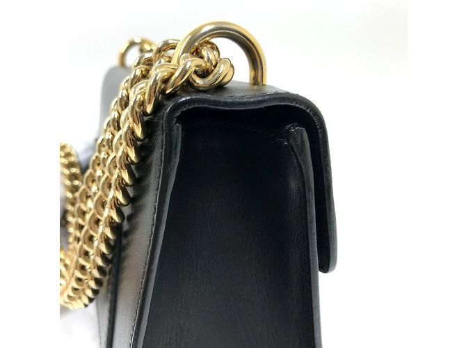 Borsa a Spalla Small Padlock Chain Gucci 409487 Nero - vista 7