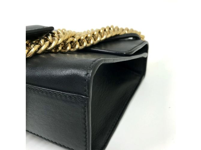 Borsa a Spalla Small Padlock Chain Gucci 409487 Nero - vista 8