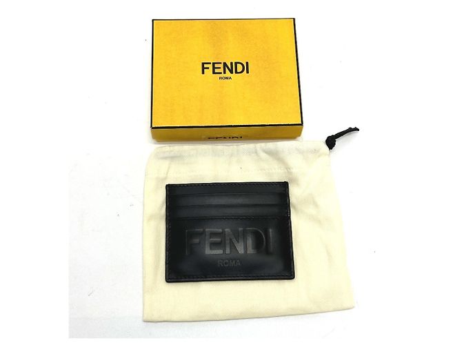 Fendi Leder Visitenkartenhalter Schwarz - Ansicht 6