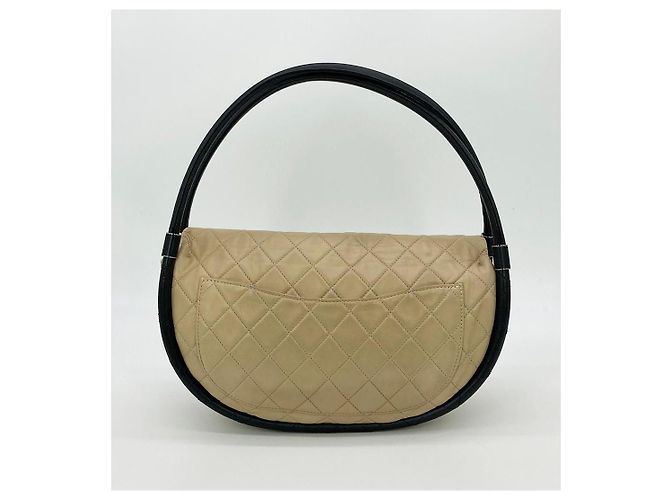 Borsa Hula Hoop in pelle di agnello nuda RARA di Chanel Bianco - vista 3