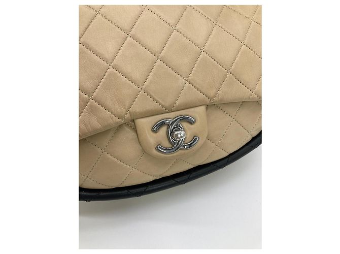 Borsa Hula Hoop in pelle di agnello nuda RARA di Chanel Bianco - vista 5