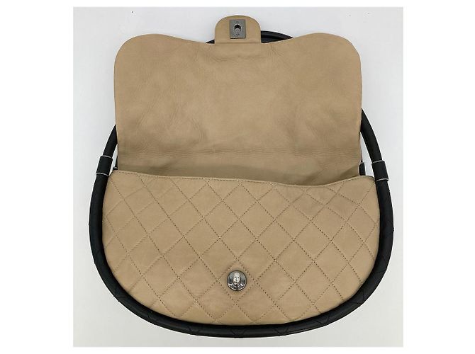 Borsa Hula Hoop in pelle di agnello nuda RARA di Chanel Bianco - vista 6