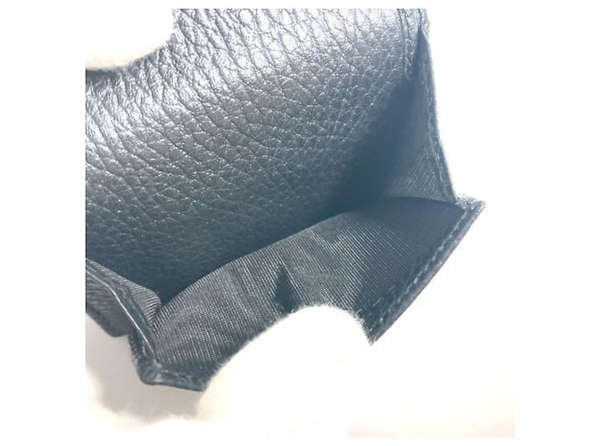 Billetera compacta Gucci GG Marmont Negro Dorado - vista 8