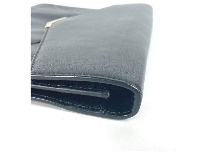 Fendi 8M0312 Flap Toujours Pouch Clutch Bag Nero - vista 5