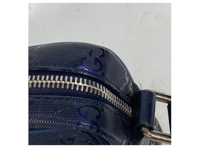 Borsa a spalla Gucci GG Imprimé Pochette Blu - vista 12