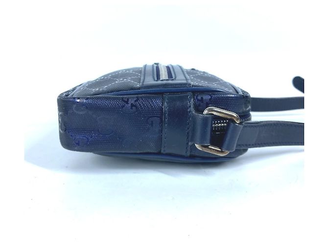 Borsa a spalla Gucci GG Imprimé Pochette Blu - vista 3