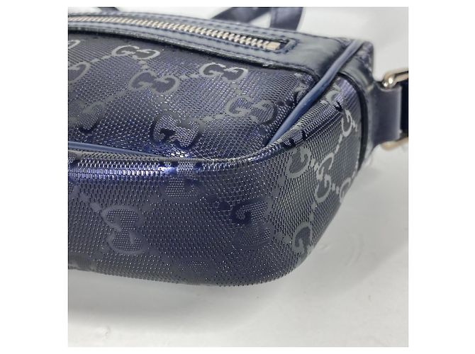 Borsa a spalla Gucci GG Imprimé Pochette Blu - vista 5