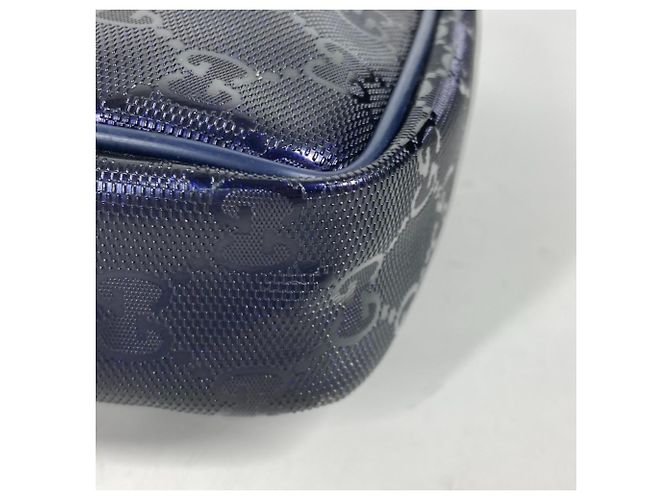 Borsa a spalla Gucci GG Imprimé Pochette Blu - vista 6