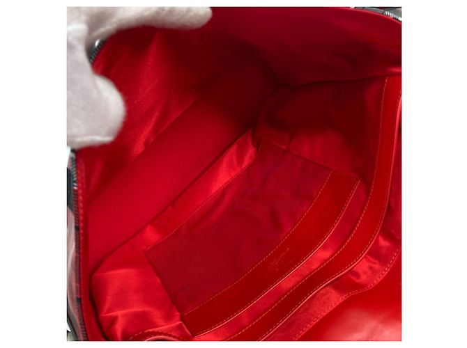 Borsa Rubiclic di Christian Louboutin Nero Bianco Rosso - vista 14