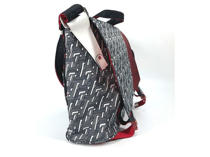 Borsa Rubiclic di Christian Louboutin Nero Bianco Rosso - vista 2