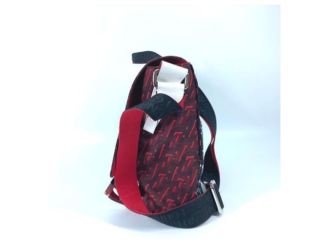 Borsa Rubiclic di Christian Louboutin Nero Bianco Rosso - vista 3