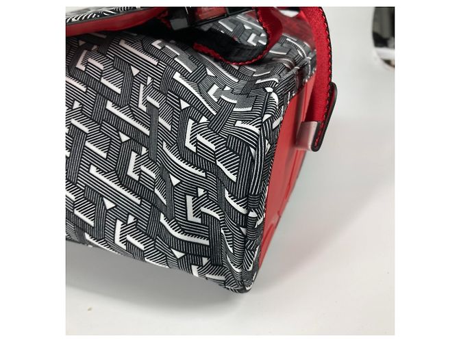Borsa Rubiclic di Christian Louboutin Nero Bianco Rosso - vista 5