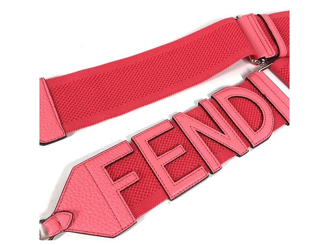 Fendi Strap You Mesh Schultertasche Pink - Ansicht 6