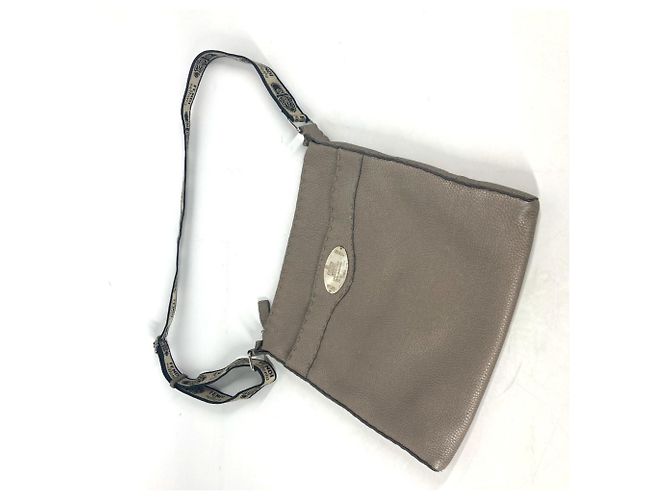 Fendi Selleria Leder Schultertasche Beige - Ansicht 3