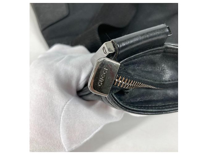 Gucci 161822 Borsa Tote Guccissima GG Nero - vista 14