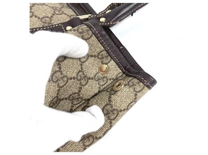 Gucci GG Plus Tragetasche Beige Dunkelbraun - Ansicht 10