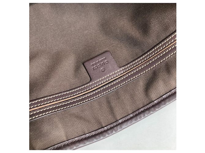 Gucci GG Plus Tragetasche Beige Dunkelbraun - Ansicht 14