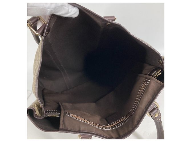 Gucci GG Plus Tragetasche Beige Dunkelbraun - Ansicht 15