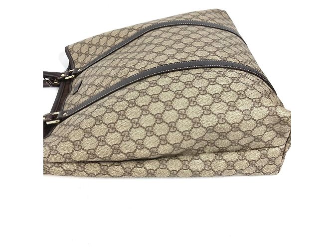Gucci GG Plus Tragetasche Beige Dunkelbraun - Ansicht 5