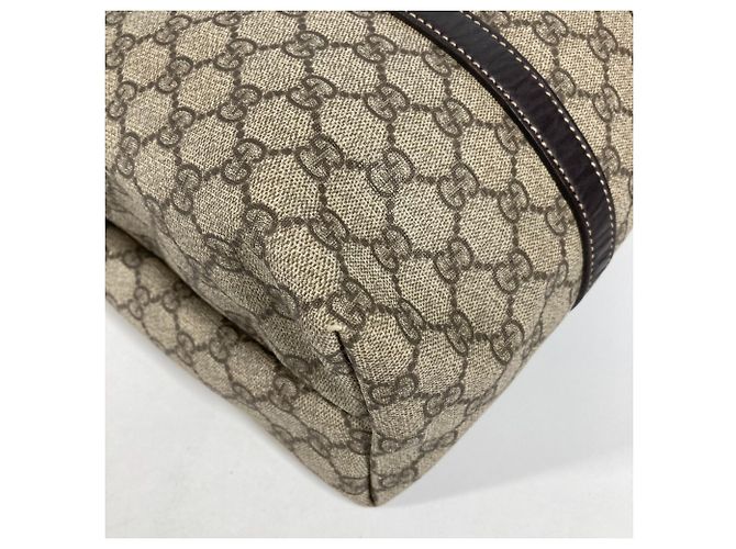 Gucci GG Plus Tragetasche Beige Dunkelbraun - Ansicht 6