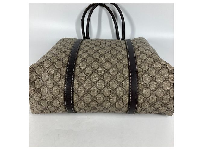 Gucci GG Plus Tragetasche Beige Dunkelbraun - Ansicht 7