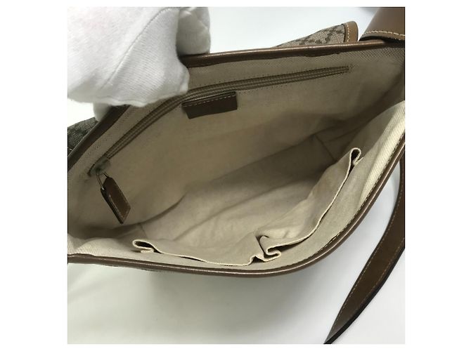 Borsa a Spalla Gucci Diamante Flap Beige - vista 10
