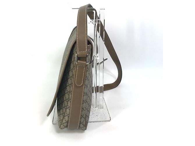 Borsa a Spalla Gucci Diamante Flap Beige - vista 3