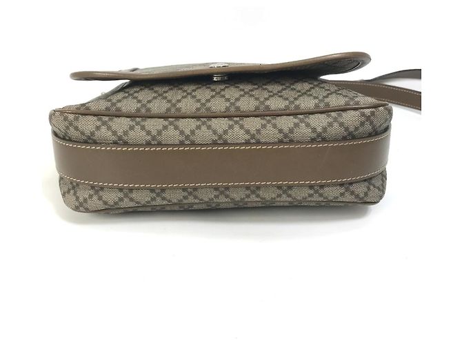 Borsa a Spalla Gucci Diamante Flap Beige - vista 4
