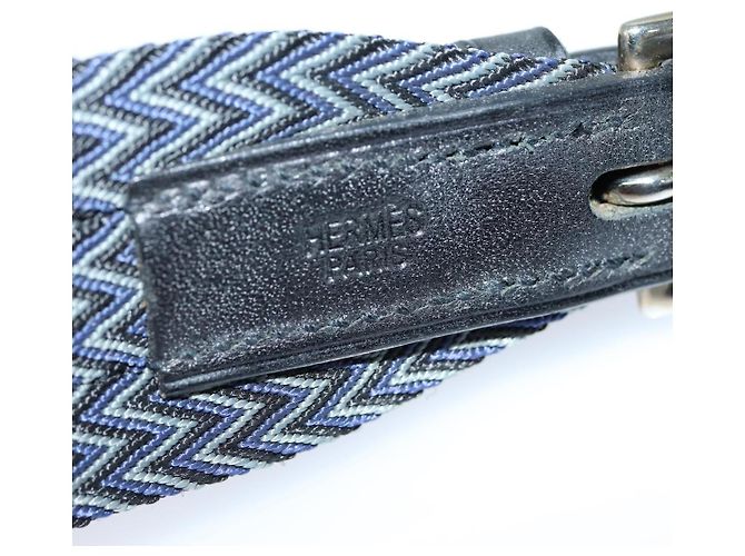 Hermès HERMES Dog Leash Canvas Blue Auth am6511 - view 10