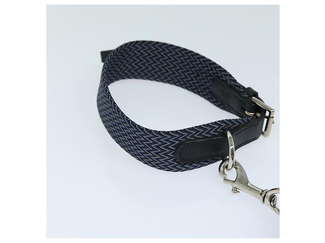 Hermès HERMES Dog Leash Canvas Blue Auth am6511 - view 8