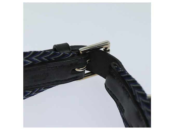 Hermès HERMES Dog Leash Canvas Blue Auth am6511 - view 9