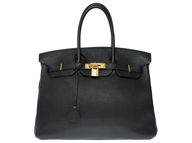 Hermès Sac HERMES Birkin 35 en Cuir Noir - 102005 - vue 2