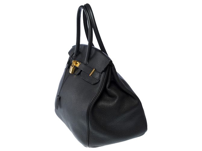 Hermès Sac HERMES Birkin 35 en Cuir Noir - 102005 - vue 4
