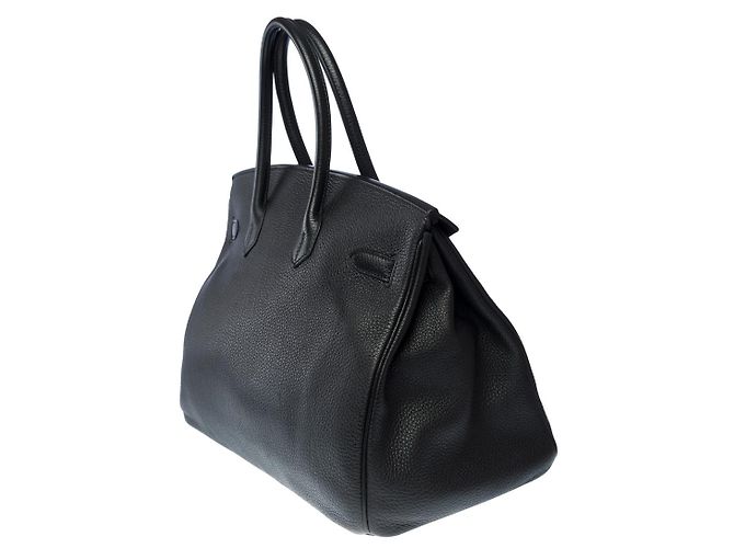 Hermès Sac HERMES Birkin 35 en Cuir Noir - 102005 - vue 5