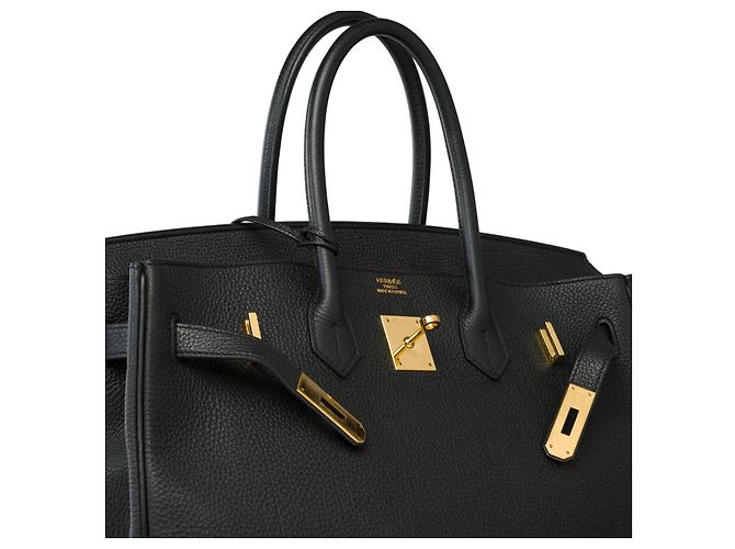 Hermès Sac HERMES Birkin 35 en Cuir Noir - 102005 - vue 6
