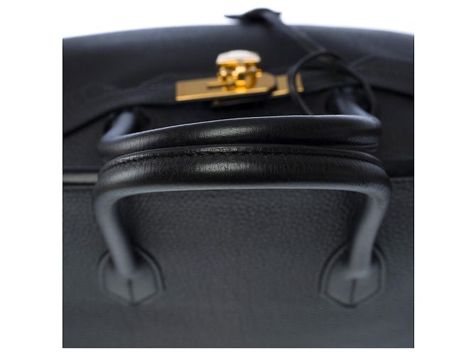Hermès Sac HERMES Birkin 35 en Cuir Noir - 102005 - vue 9