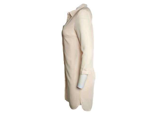 Autre Marque Popcph, Bluse Georgette Hemdkleid in Ecru - Ansicht 2