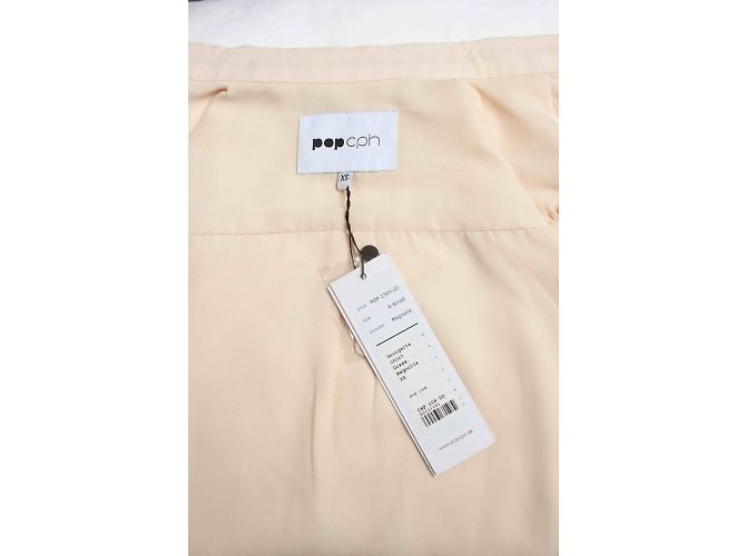 Autre Marque Popcph, Bluse Georgette Hemdkleid in Ecru - Ansicht 6