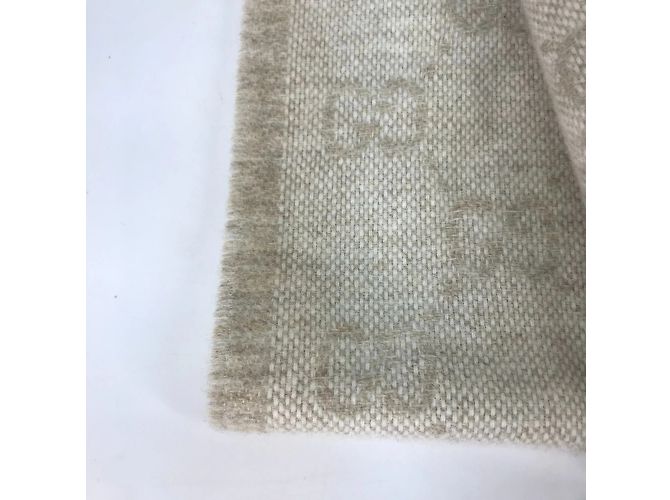 Gucci 570603 GG Sherry Line Stola in Lana Beige - vista 7