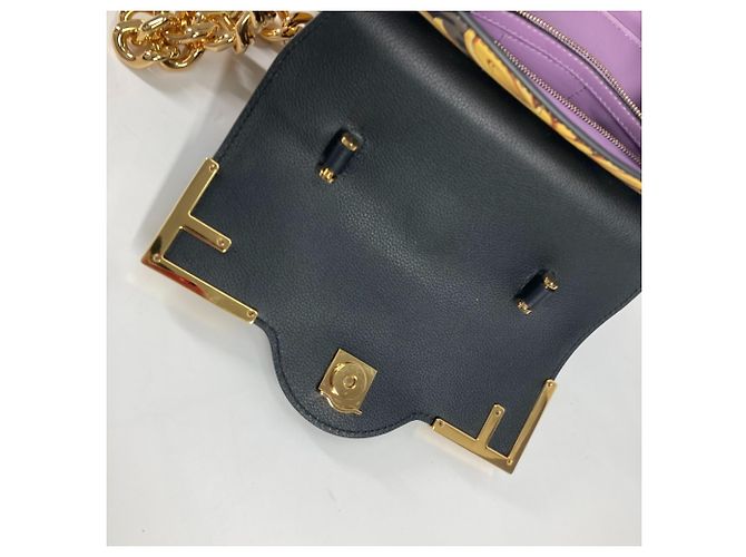 Borsa a tracolla La Medusa di Fendi Versace Marrone Nero - vista 14