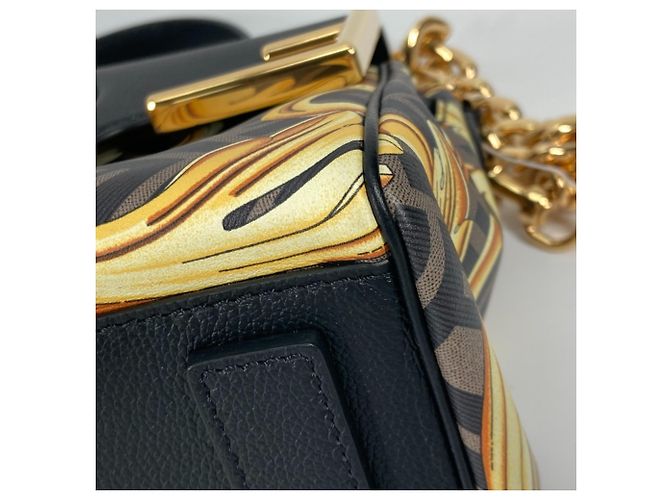 Borsa a tracolla La Medusa di Fendi Versace Marrone Nero - vista 6