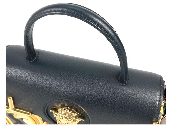Borsa a tracolla La Medusa di Fendi Versace Marrone Nero - vista 8