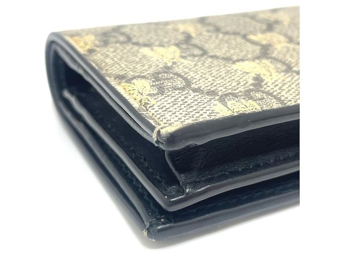 Gucci GG Bee Compact Bi-Fold Wallet Beige - view 2