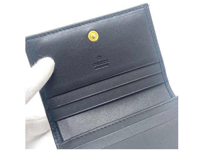 Gucci GG Bee Compact Bi-Fold Wallet Beige - view 4