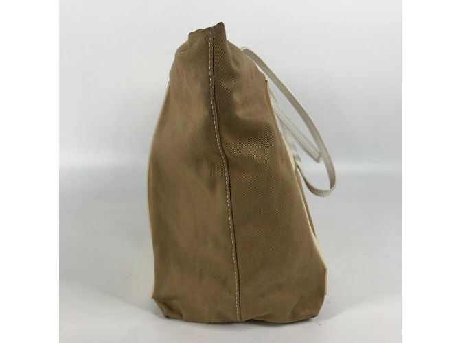 Fendi 8BH185 FF Große Tote Tasche Weiß Beige - Ansicht 3
