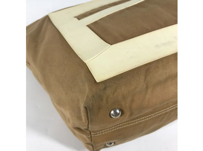 Fendi 8BH185 FF Große Tote Tasche Weiß Beige - Ansicht 5